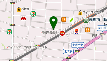銀座屋 高槻センター街店の地図画像