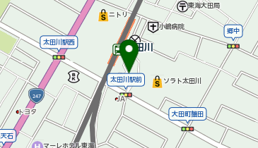 ウィンターイルミネーションin太田川の地図画像