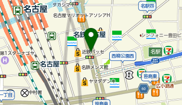 名駅通イルミネーションの地図画像