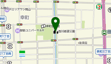 西川イルミの地図画像