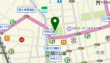 千葉都心イルミネーションルミラージュちばの地図画像