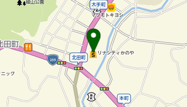リナシティかのやバス待合所の地図画像