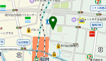 スーパーホテル 仙台駅東口天然温泉の地図画像