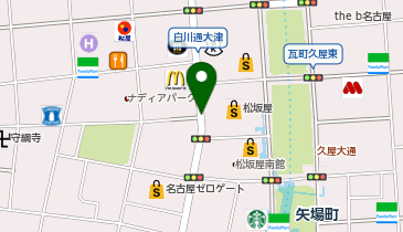 栄ミナミ・大須ウインターイルミネーションの地図画像