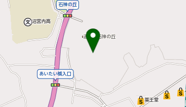 いわてまちイルミネーション 冬の花畑の地図画像