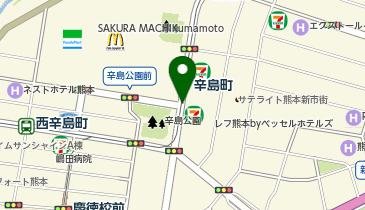 光のページェントinくまもとの地図画像