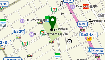 天文館ミリオネーションの地図画像