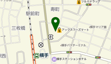 よこてイーストイルミネーションの地図画像