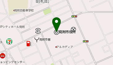見附市街路樹イルミネーションの地図画像