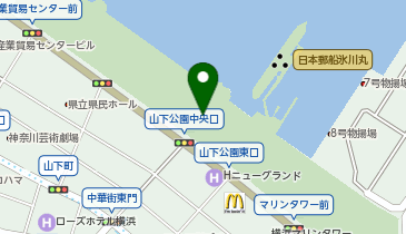 ヨルノヨ 夜にあらわれる光の横浜の地図画像