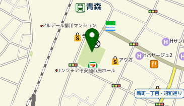 あおもり灯りと紙のページェントの地図画像