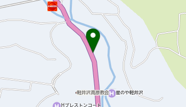 軽井沢星野エリアのクリスマスの地図画像