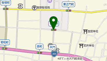 善光寺表参道イルミネーションの地図画像