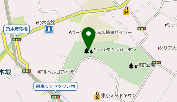 MIDTOWN CHRISTMASイルミネーションの地図画像