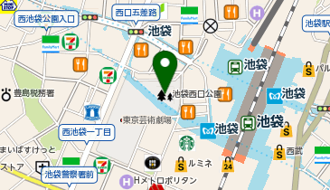 池袋西口公園 extreme illumination(エクストリームイルミネーション)の地図画像
