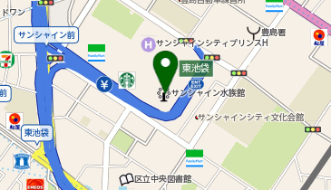 サンシャイン水族館 マリンガーデンイルミネーションの地図画像