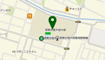 徳島文理大学イルミネーション 徳島キャンパスの地図画像