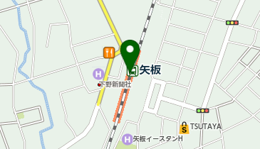 矢板駅前イルミネーションの地図画像