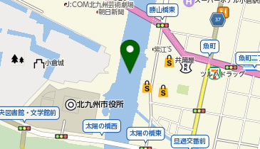 小倉イルミネーション(紫川周辺エリア)の地図画像