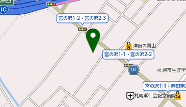 白い恋人パーク スイートイルミネーションの地図画像