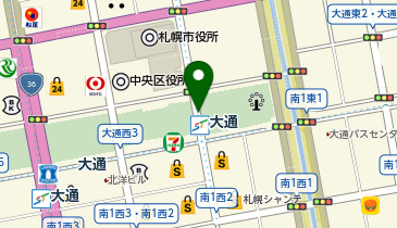 さっぽろホワイトイルミネーション 大通会場の地図画像