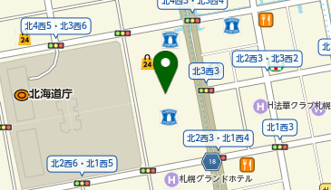 さっぽろホワイトイルミネーション 札幌市北3条広場 (アカプラ)会場の地図画像