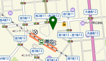 おびひろイルミネーションプロジェクトの地図画像