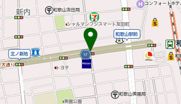 和歌山けやき大通りイルミネーション KEYAKI LIGHT PARADE(ケヤキライトパレード)の地図画像