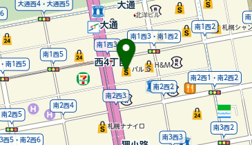 コインロッカー 札幌PARCO店の地図画像
