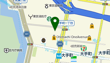 紀伊國屋書店 Otemachi One店の地図画像