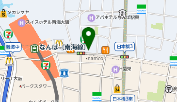 コトブキヤなんばの地図画像