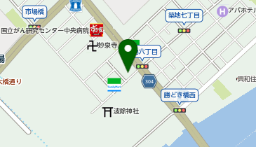 山田のうなぎ うな骨らーめん 築地本店の地図画像