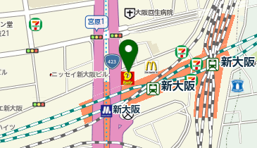 グロービス経営大学院 大阪校の地図画像