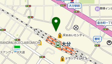 親子丼と鶏料理 鶏山賊 アミュプラザおおいた店の地図画像