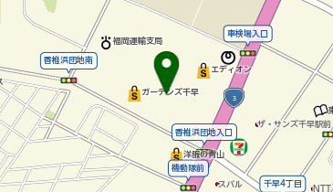 定食屋百菜 旬 ガーデンズ千早店の地図画像