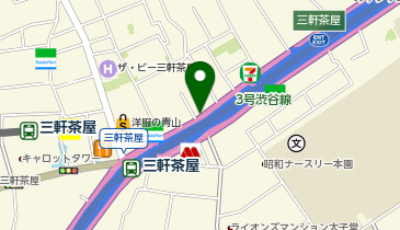 ハイエックス 三軒茶屋スタジオの地図画像
