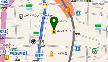 ヴィレッジヴァンガード なんばパークス店の地図画像