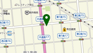 銀座屋 帯広店の地図画像