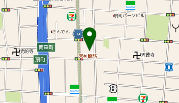 ピザハット 天神橋3丁目店の地図画像
