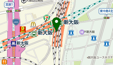 551蓬莱 新幹線新大阪駅店の地図画像