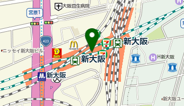 M&DELI(エムアンドデリ) JR新大阪の地図画像