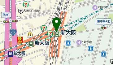 今日のごはん和サイの国 エキマルシェ新大阪店の地図画像