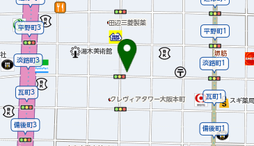 ノーマンジャパン株式会社 大阪ショールームの地図画像