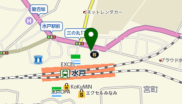 ストラッシュ 水戸駅前店の地図画像