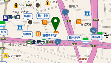 石川県大阪事務所の地図画像