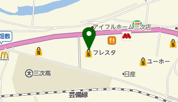 フレスタ三次店の地図画像