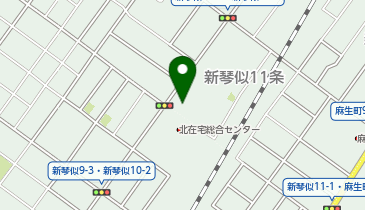 ココファン新琴似の地図画像