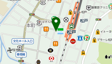 松戸ガールズバー アネーロの地図画像