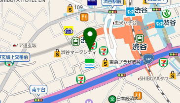 俺のビストロ 渋谷の地図画像