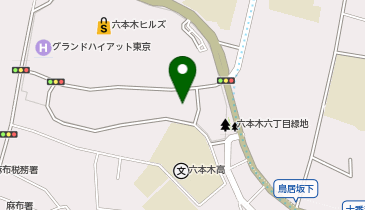 グッチ六本木の地図画像